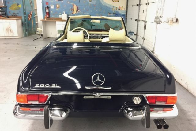 1971 mercedes benz 280sl 85,134 miles #904 midnight blue convertible 6 cylinder