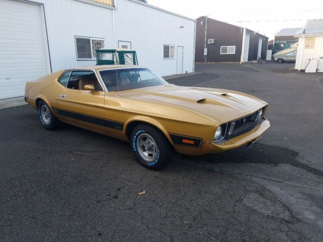 1973 mustang mach 1 "q" code 351 4v 4-speed # matching unrestored, marti report