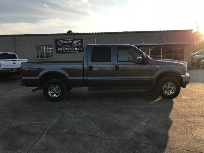 used 2003 ford f250 4x4 crew cab lariat collins, ms 39428 for sale in collins, mississippi