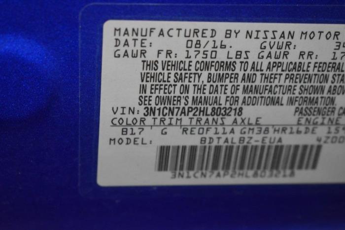 2017 nissan versa 1.6 s 1.6 s 4dr sedan 4a for sale in saco, maine