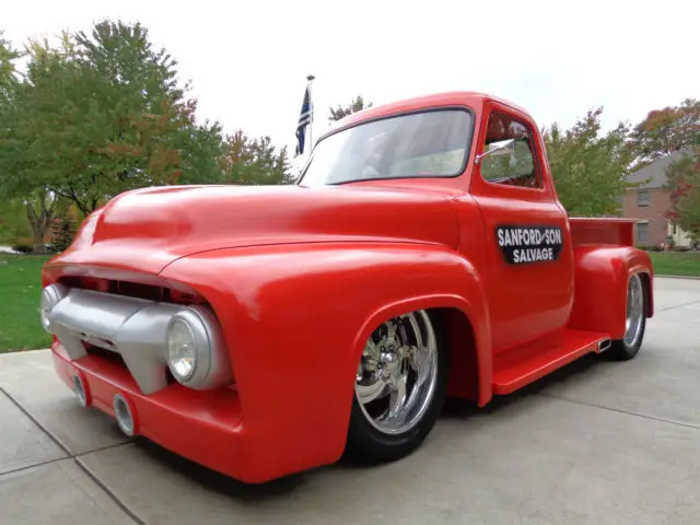 1954 ford f100 * sanford and son tribute truck * cast signed! magazine feature!