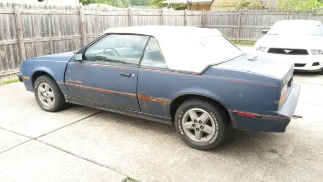 1987 cavalier rs convertible v6 5-speed chevy chevrolet