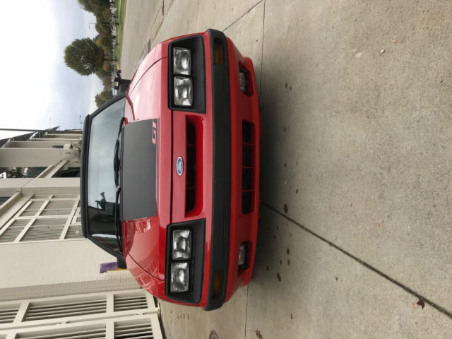 1986 ford mustang gt 5.0 convertible saleen wing all original no reserve