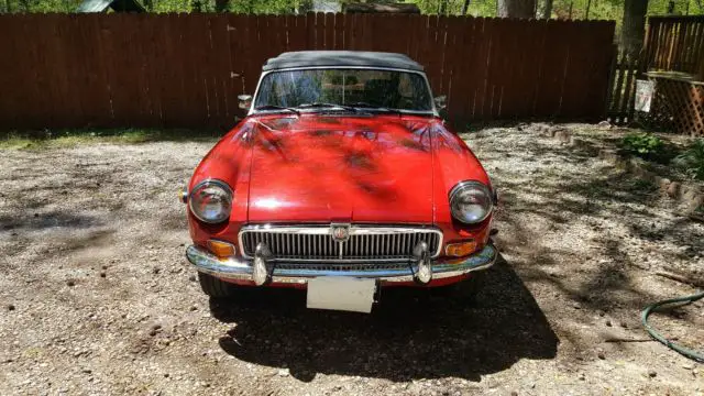 beautiful classic 1980 mgb with chrome bumper conversion