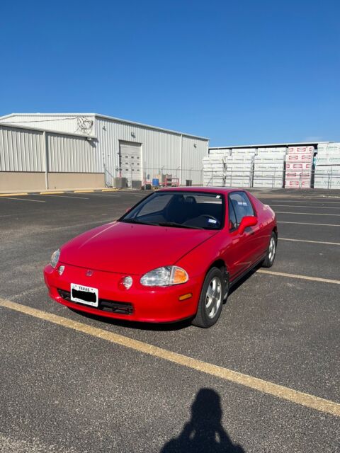 1993 honda civic coupe red fwd automatic del sol si