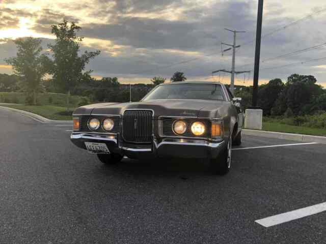 1971 mercury cougar brown rwd automatic gt