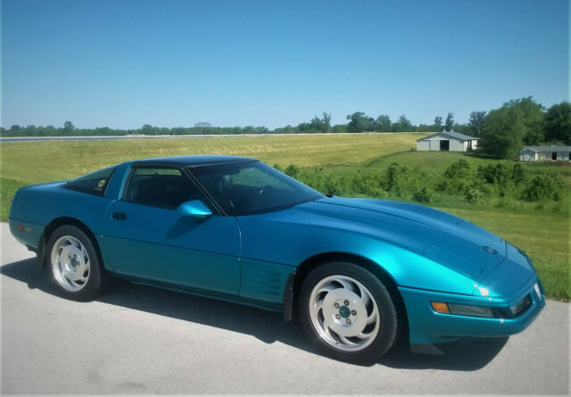 1993 chevrolet corvette coupe aqua metallic low mileage 57,600
