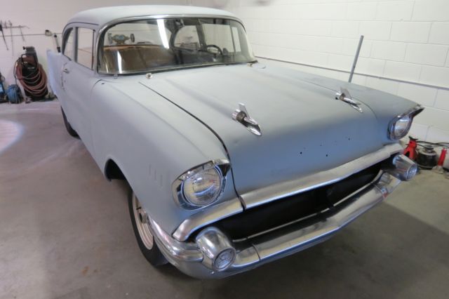1957 chevrolet 2 door sedan project car !!! hot rod, rat rod, resto mod bel air