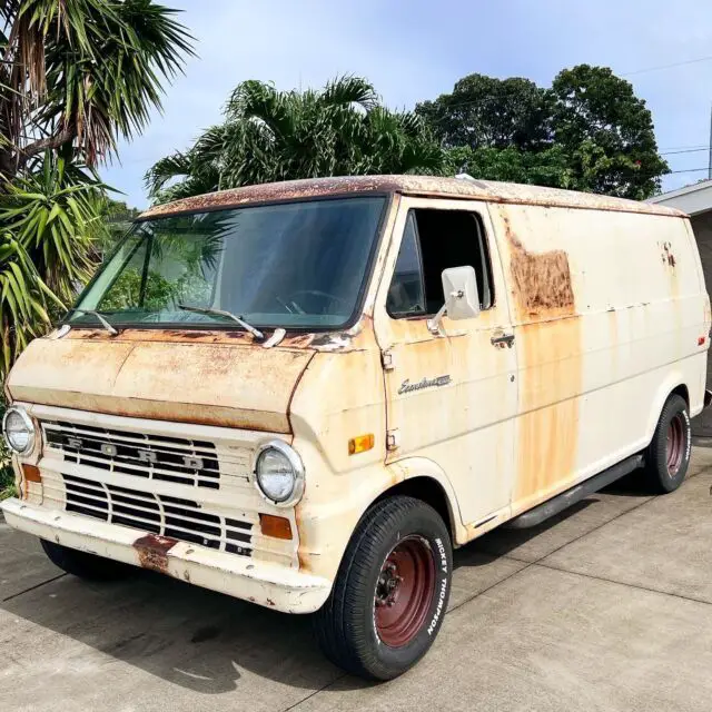 1974 ford econoline wagon brown rwd automatic