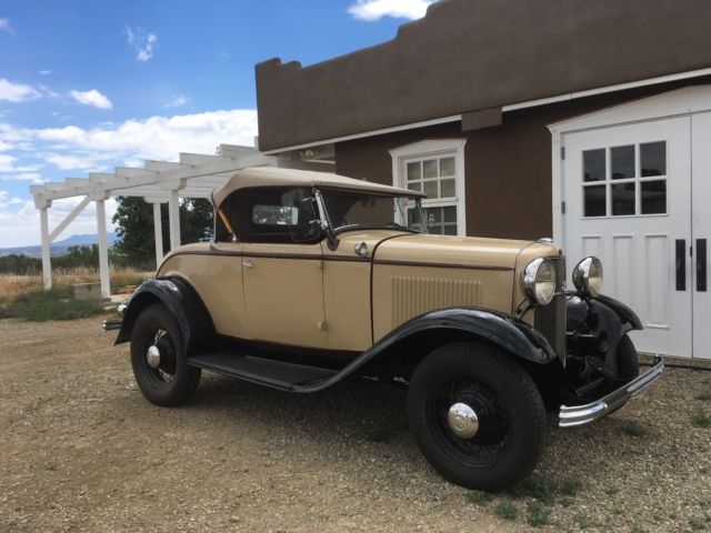 1932 ford model 18 (v-8) deluxe roadster rumble seat
