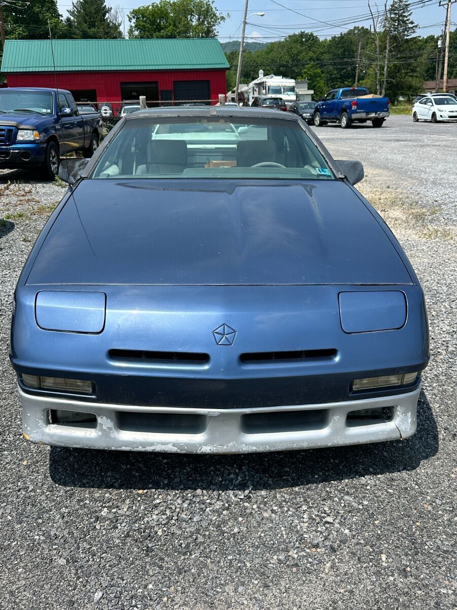 1989 chrysler daytona 2.5l non turbo blue t tops