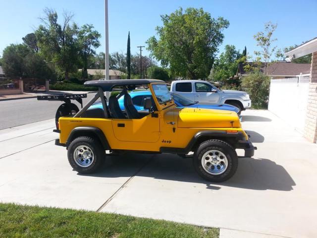 1989 jeep wrangler yj summer bikini top and full winter soft top