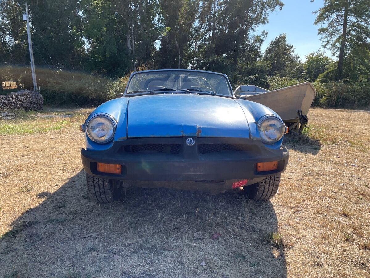 1979 mgb convertible blue rwd manual