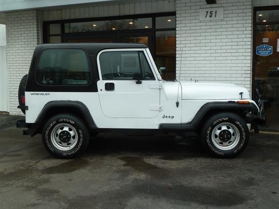 1993 jeep wrangler base 2dr 4wd suv white luxury car outlet 630-424-8800