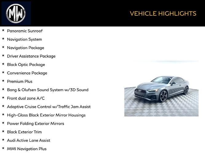 used 2020 audi s5 coupe premium plus