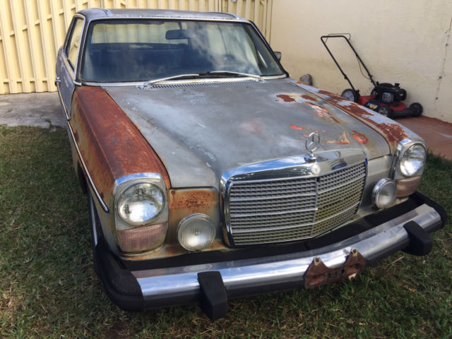 1975 mercedes-benz 280c highly optioned car for complete restoration rare !!