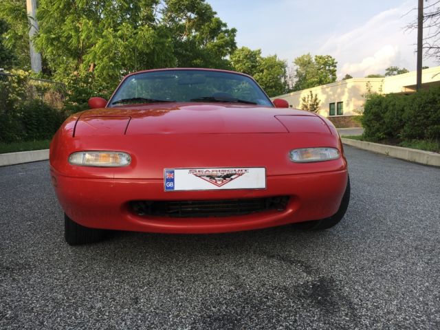1990 mazda mx-5 miata roadster one owner vintage 5 speed no reserve auction