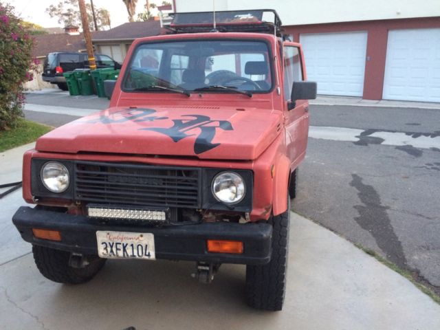 1987 suzuki samurai 4x4 hardtop / tintop