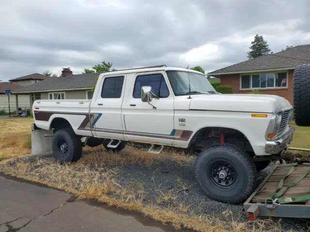 1975 ford f250 crew cab 4x4 highboy rare classic 460 v8