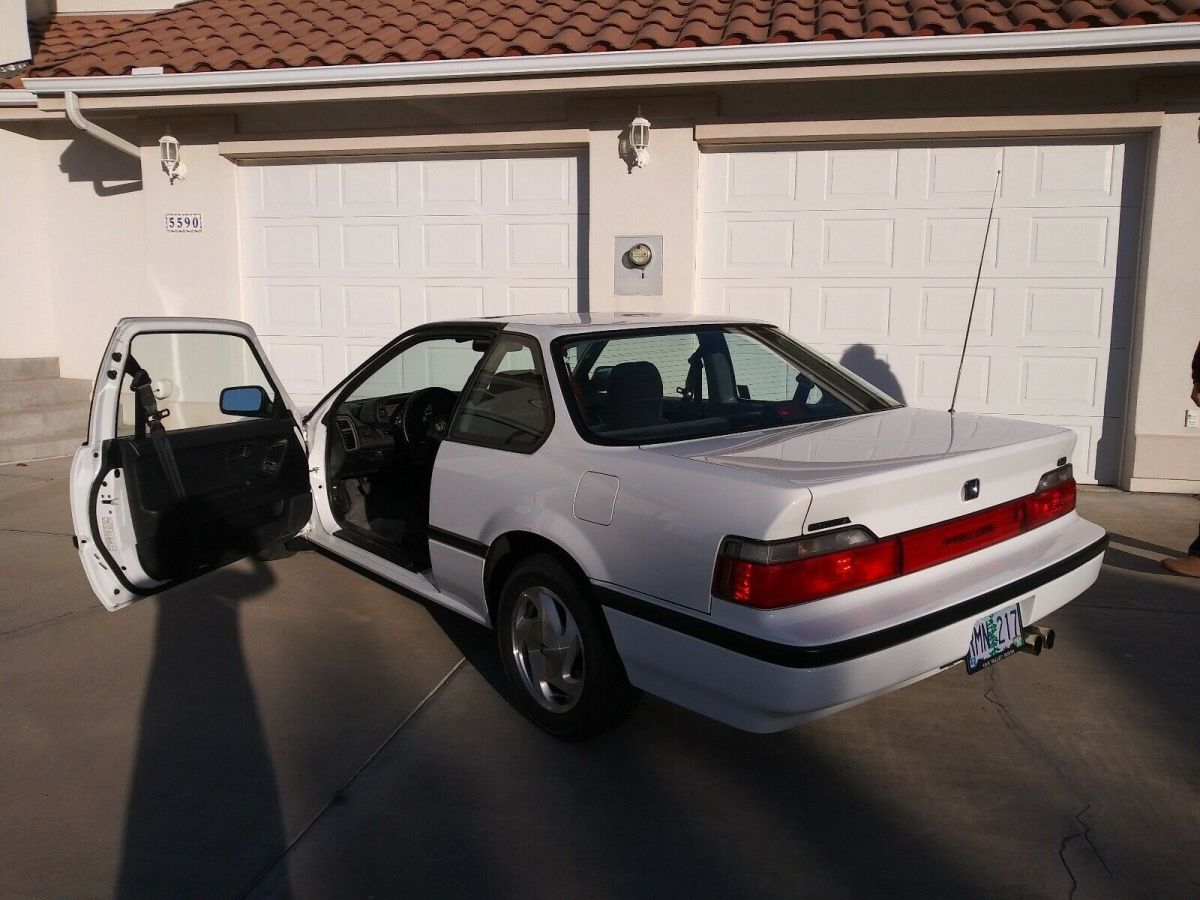 1991 honda prelude coupe white fwd manual si