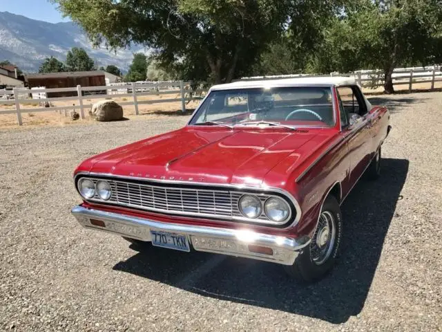 1964 chevrolet chevelle malibu convertible, 327 v8, 4-speed manual transmission