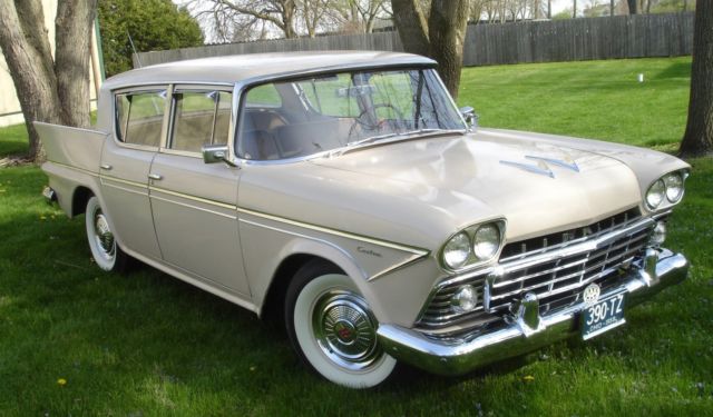 1958 rambler custom 4 door sedan fin tail amc nash partially restored running