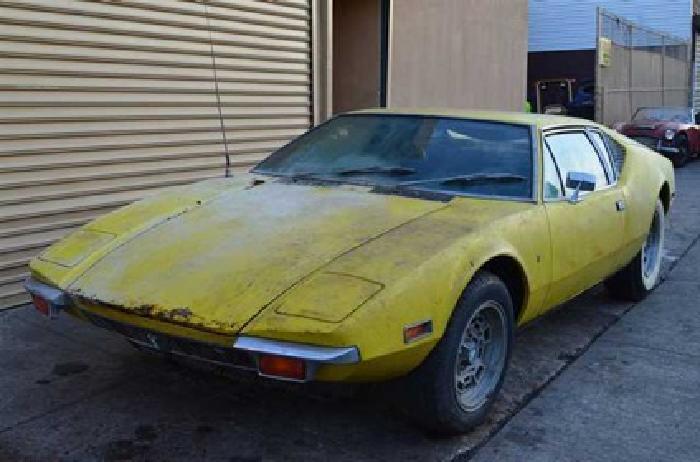 1977 yellow detomaso pantera in astoria, ny