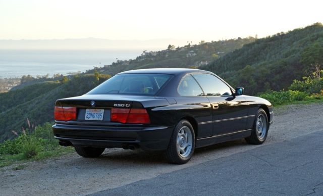 1993 bmw 850ci - 41k original miles, 2 owner, black/black, mechanically strong