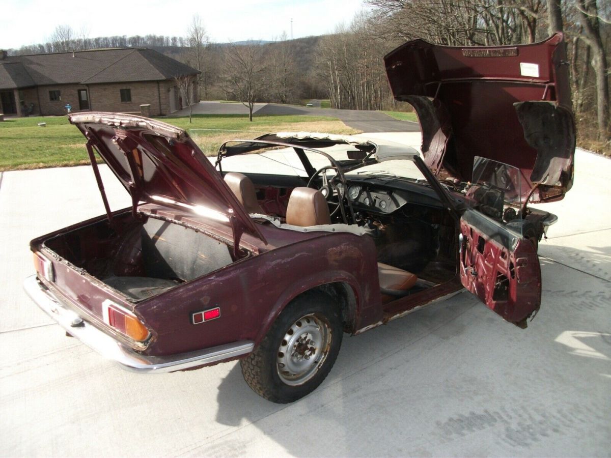 1972 triumph spitfire mk iv; original owner; barn find; not running