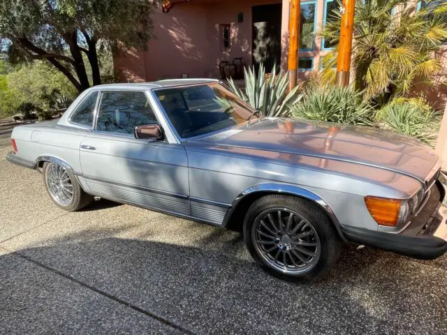 1979 mercedes-benz 450 slc convertible grey rwd automatic