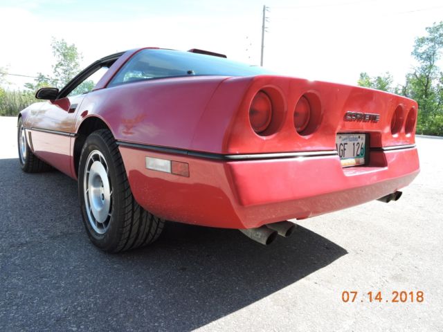 1986 corvette 2 dr coupe