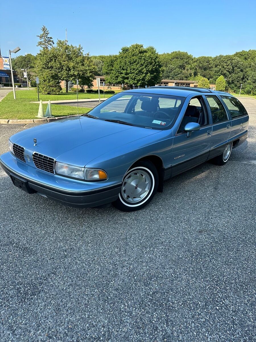 1991 oldsmobile custom cruiser wagon blue rwd automatic