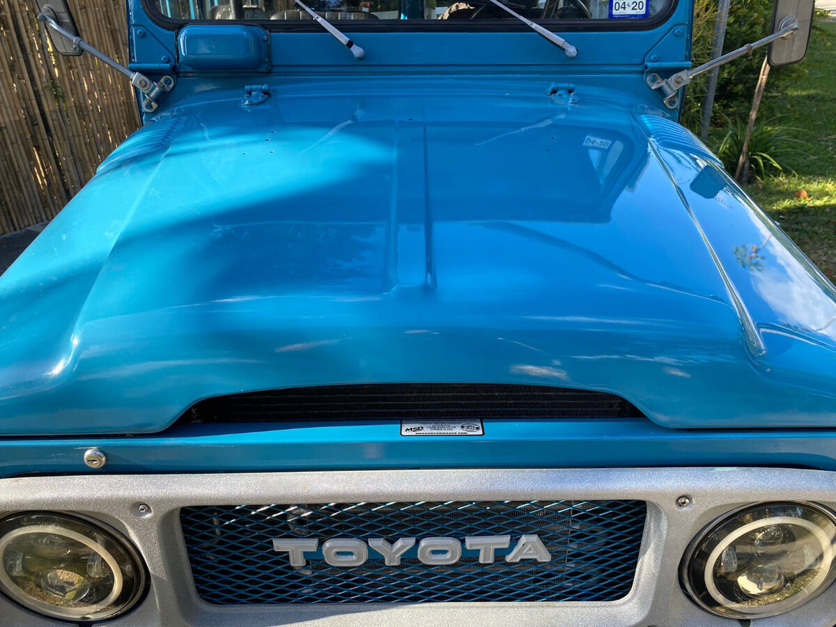 blue 1979 toyota land cruiser 350 v8 automatic 4wd ice cold ac