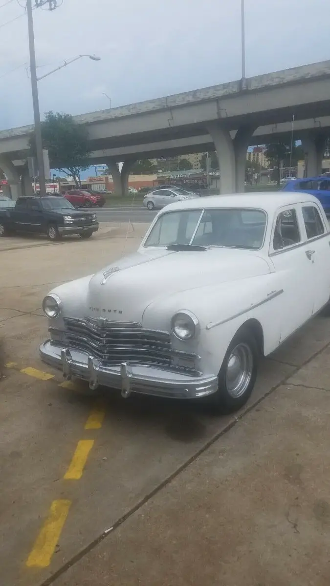 1949 plymouth special deluxe sedan white rwd manual 4door