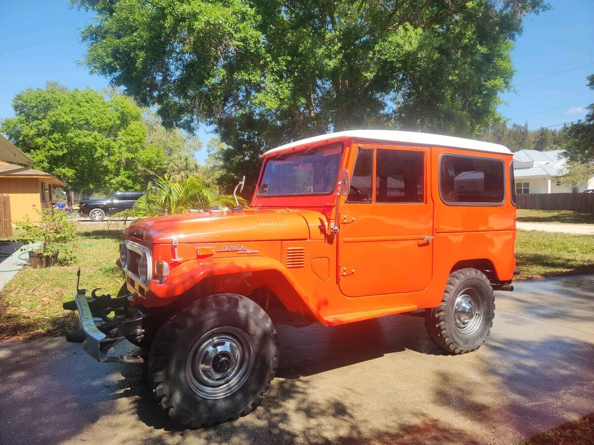 1974 toyota fj cruiser suv orange 4wd manual 2 door fj40