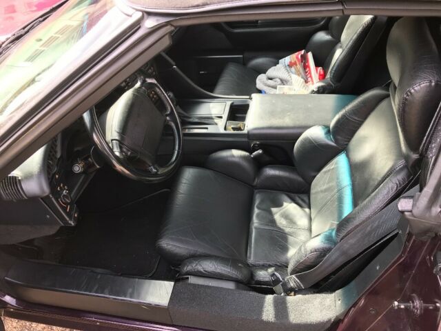 1992 corvette convertible, black cherry