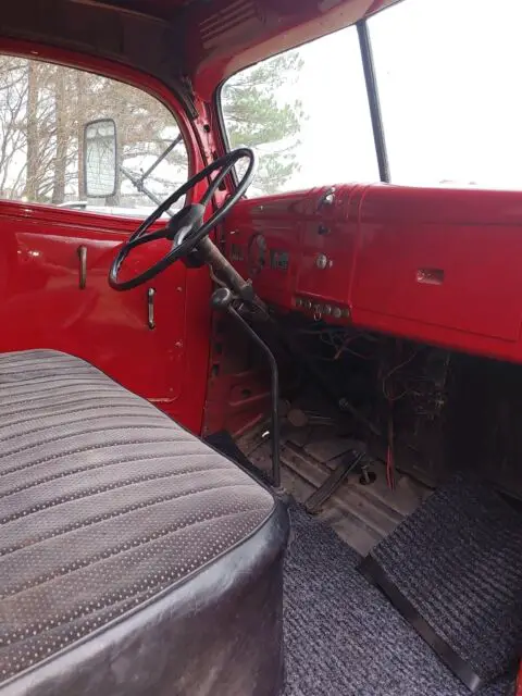 1946 dodge power wagon pickup red rwd manual