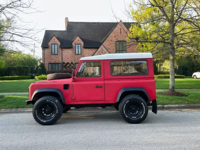 1985 land rover defender d90 lhd with an upgraded rover 3.9l v8 gasoline engine