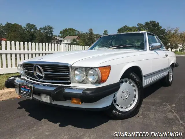 1987 mercedes-benz sl-class 560-class 560 sl 80477 miles white 5l na v8 single