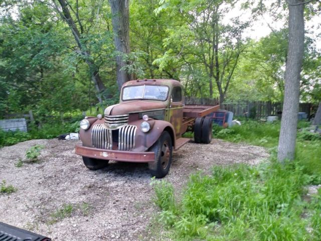 1946-47 chevy 2 ton dump truck