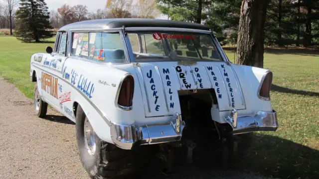 1956 chevrolet nomad drag car - gasser pro street race rod rat bel cuda charger