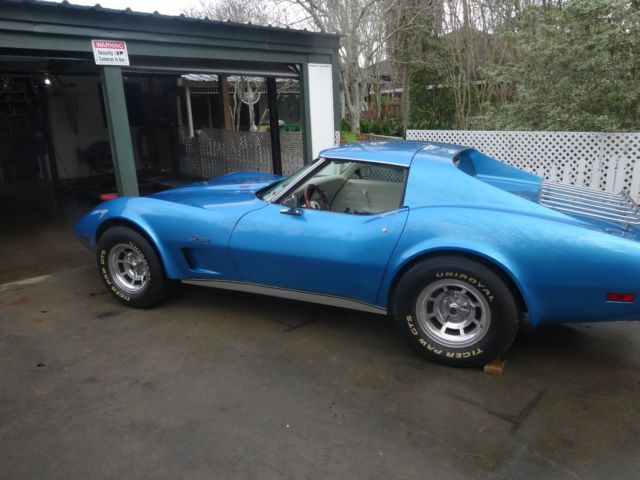 1977 chevy corvette stingray l82 bright metallic blue 4 speed nice 42k miles!