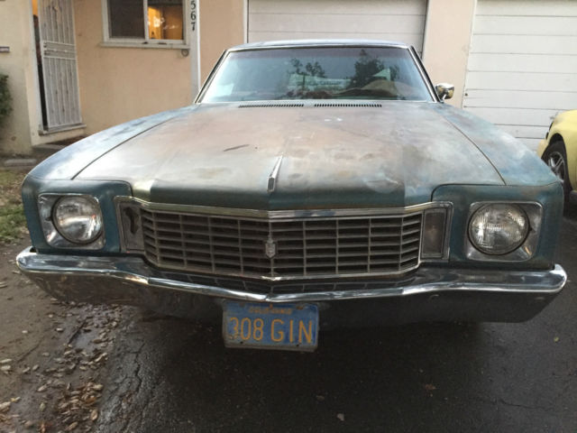 no reserve! garage find! 1 owner california car! 1972 chevrolet monte carlo