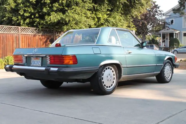 1986 mercedes benz 560 sl, lagoon, 100% original paint, california car