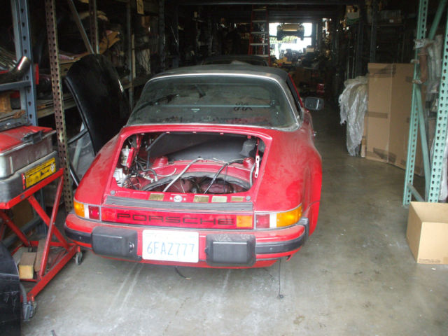 porsche 911 targa clear title 1984 carrera