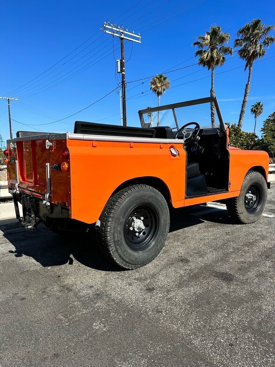 1971 land rover series ii orange 4wd manual