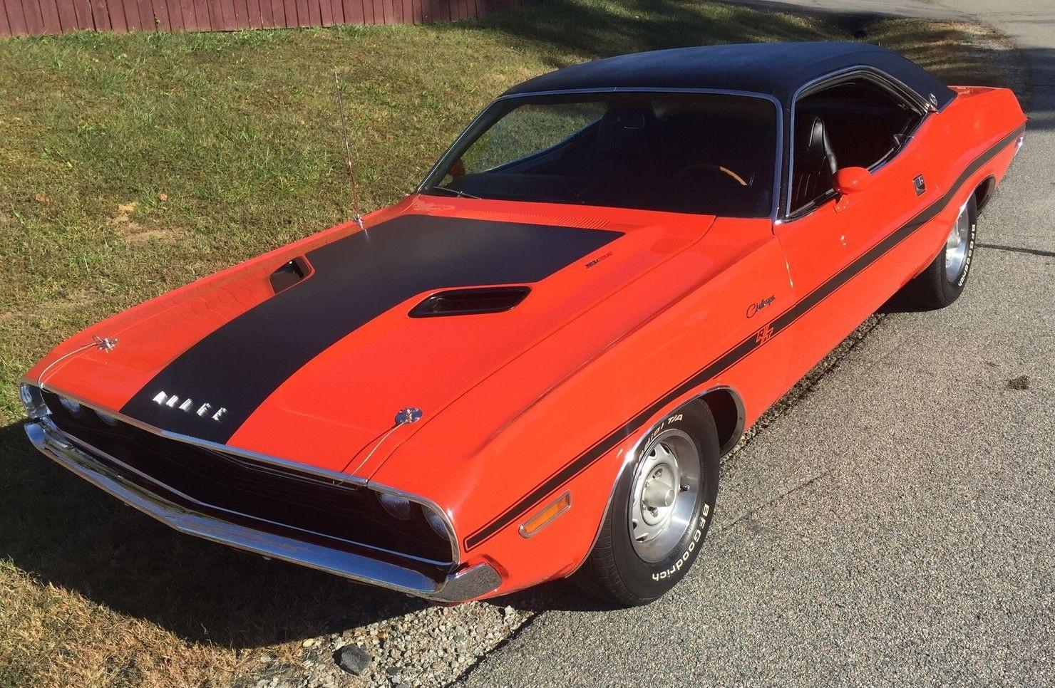 1970 dodge challenger rt se hemi manual orange 4638 miles