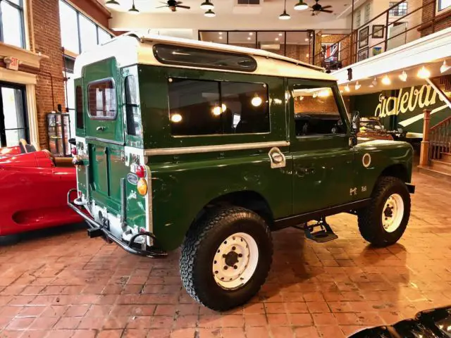 1971 land rover series iia 15,100 miles green suv re-engineered 2lt perkins man