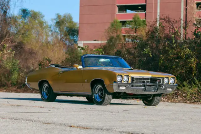 1972 buick gs455 convertible numbers matching v8 factory air conditioning