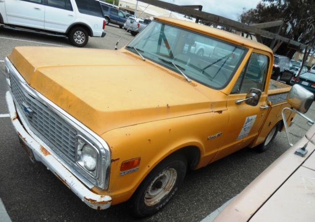 1972 chevy c-10 utility truck w/rack - rtauctions**